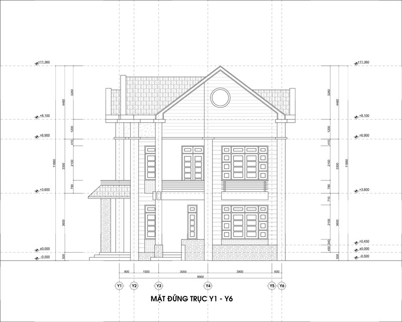 Bản vẽ sơp bộ thiết kế nhà